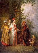 WATTEAU, Antoine The Fortune Tellers oil painting artist